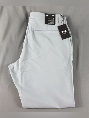 Under Armour Golf Pants Tapered 36 x 30 Gray Polyester Spandex NWT MSRP $80